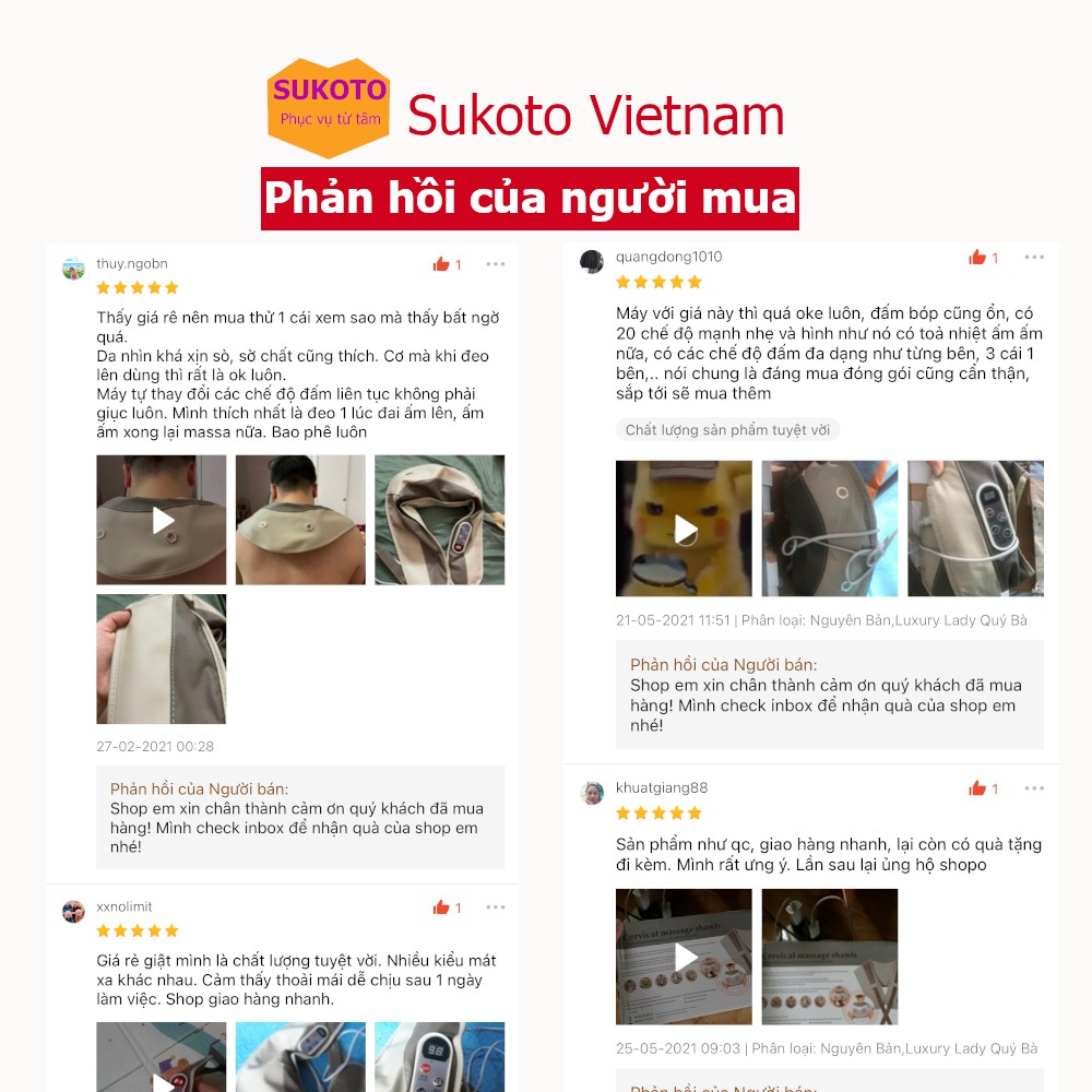 Máy Đấm Lưng, Đai Massage Quà Tặng Mẹ Cao Cấp